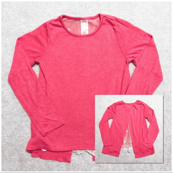 wonder nation Other - 2/$5 ⭐️ Long Sleeve Shirt w/Lace Detail – L(10-12)